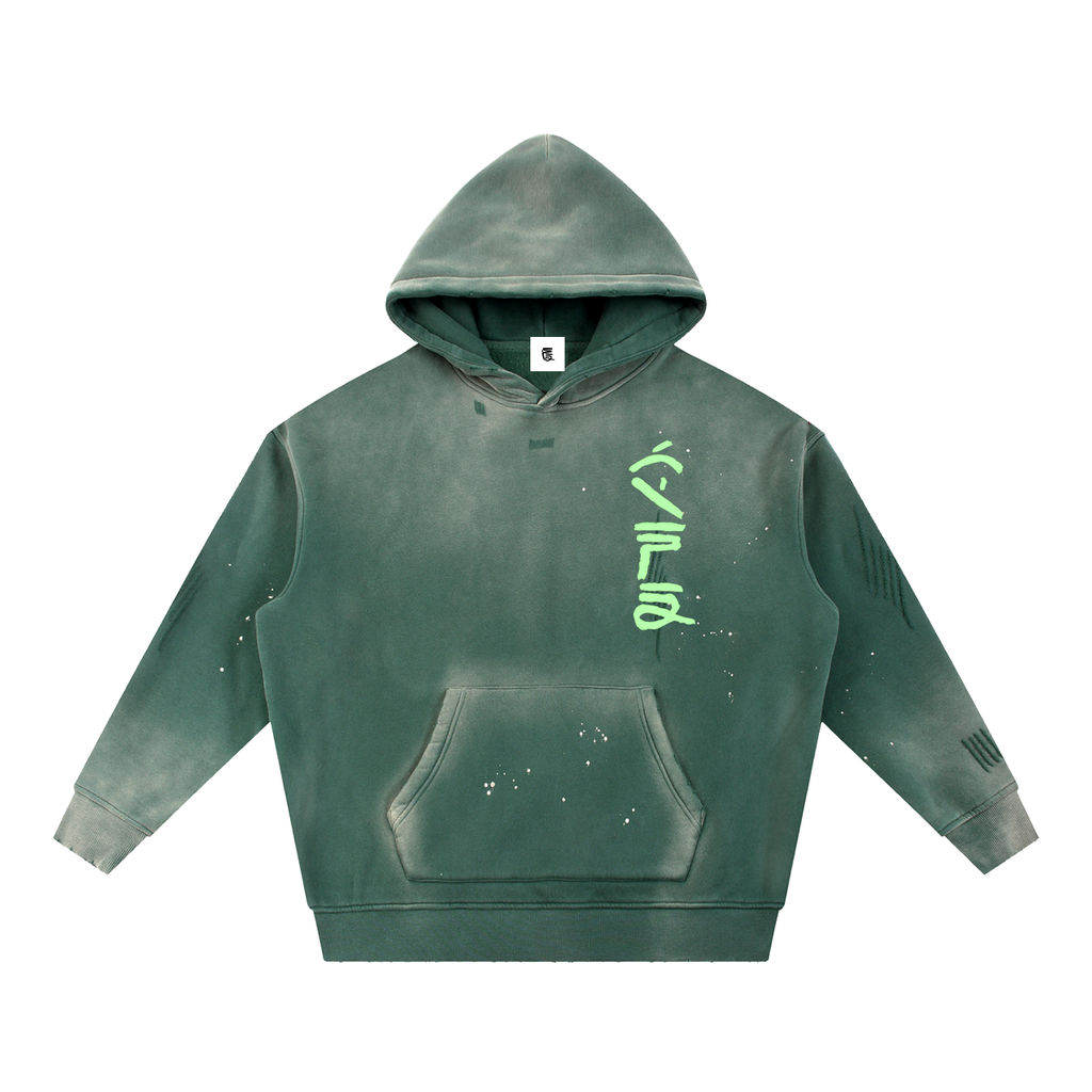 "Wind" Frayed Hoodie